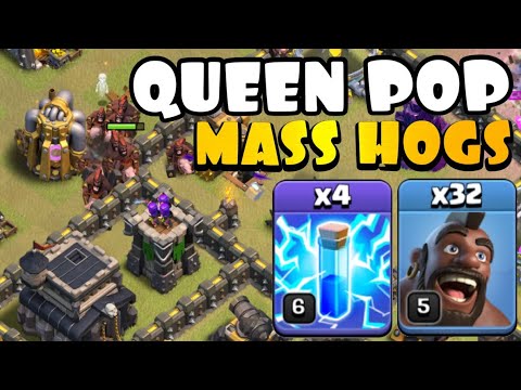 NEW STRATEGY TH9 Queen Pop MASS HOGS! TH9 Golden Cup Tournament | Best TH9 Attack Strategies in CoC by Clash with Eric – OneHive