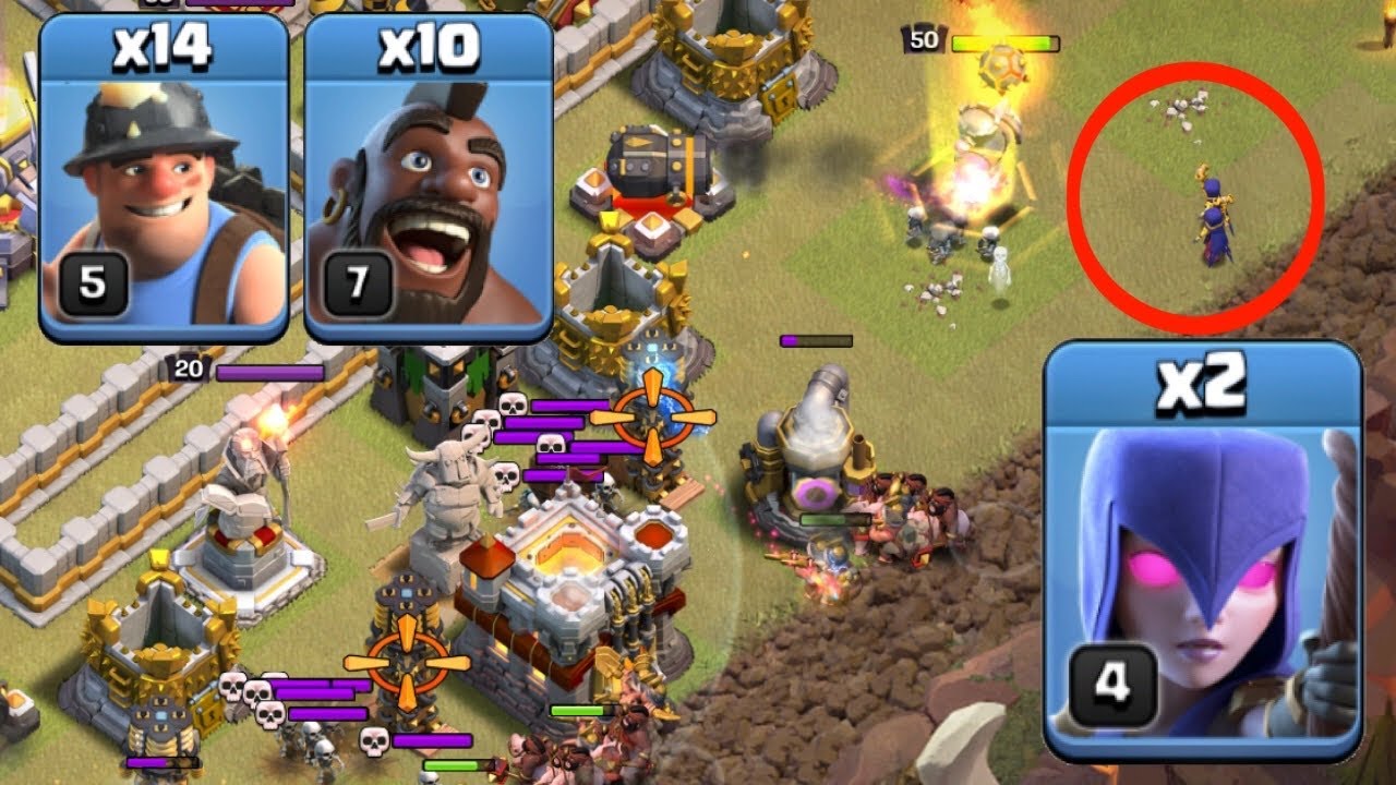 Use WITCHES if you DON’T HAVE SIEGE BARRACKS! TH11 Hog Miner Hybrid Attack Strategy | Clash of Clans by Clash with Eric – OneHive