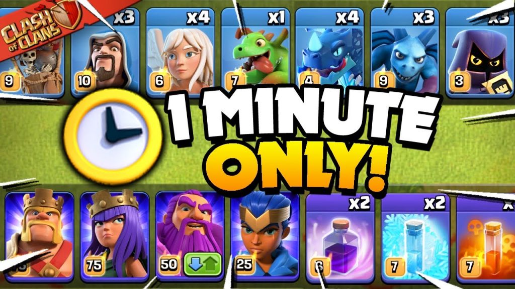 Clash of Clans, But Only 1 Minute to Attack! by Judo Sloth Gaming