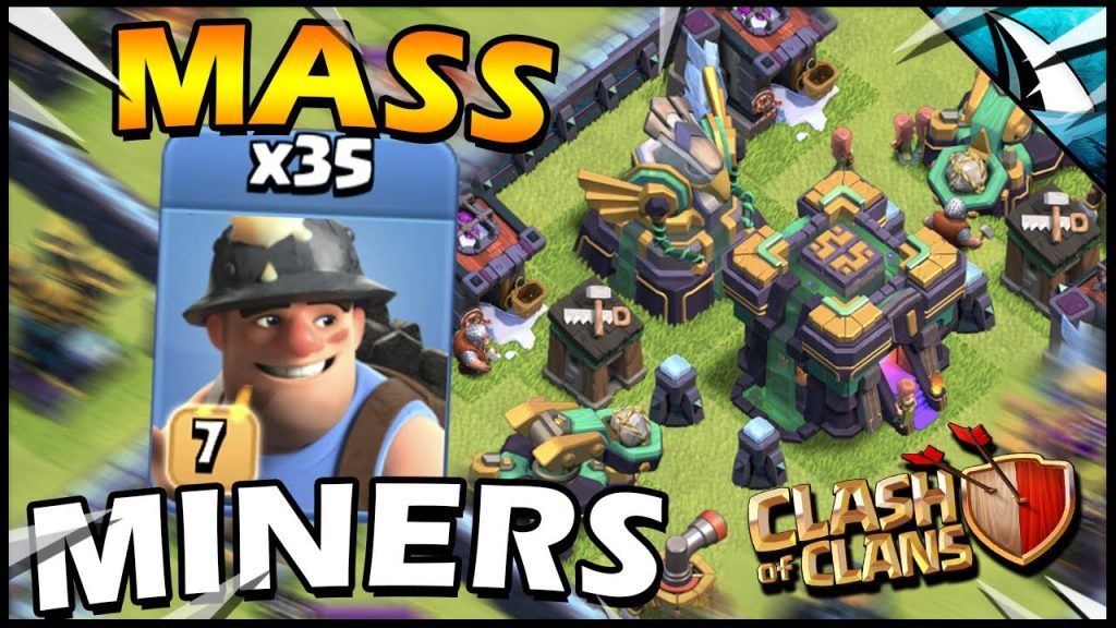 MASS Miners at Town Hall 14 in Clash of Clans! by CarbonFin Gaming