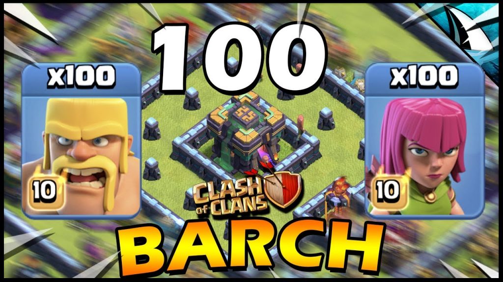 100 BARCH is POSSIBLE at Town Hall 14 in Clash of Clans! by CarbonFin Gaming