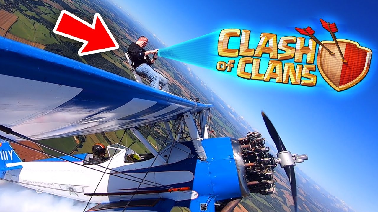 I Played Clash of Clans Strapped to a Plane! by Judo Sloth Gaming