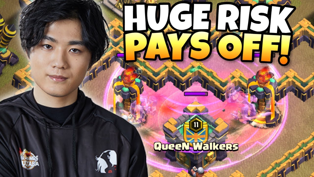 Using the RISKIEST attack against the QUEEN WALKERS! Clash of Clans eSports by Clash with Eric – OneHive