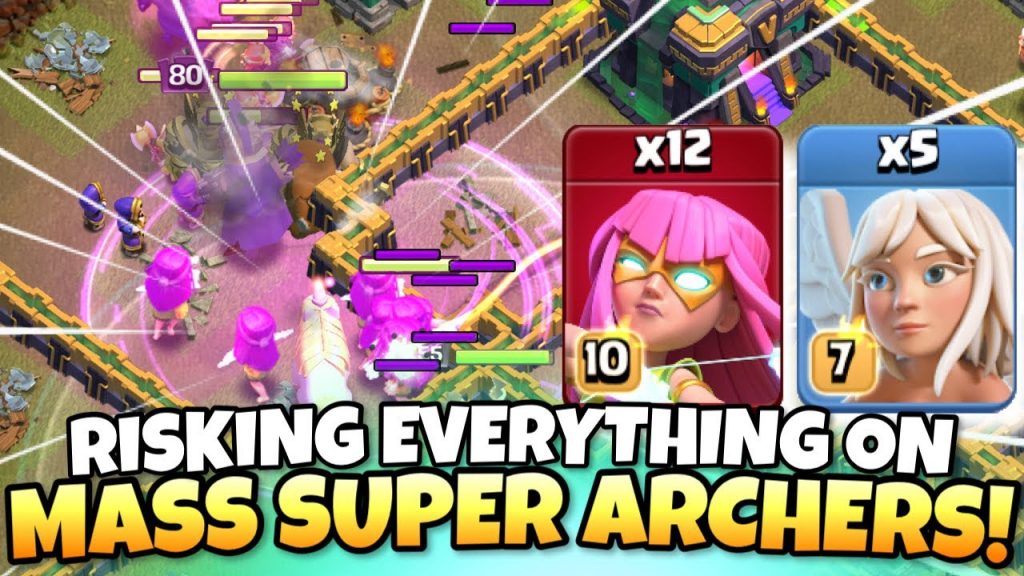 RISKS whole war on MASS SUPER ARCHERS?! This is CRAZY! Clash of Clans eSports by Clash with Eric – OneHive